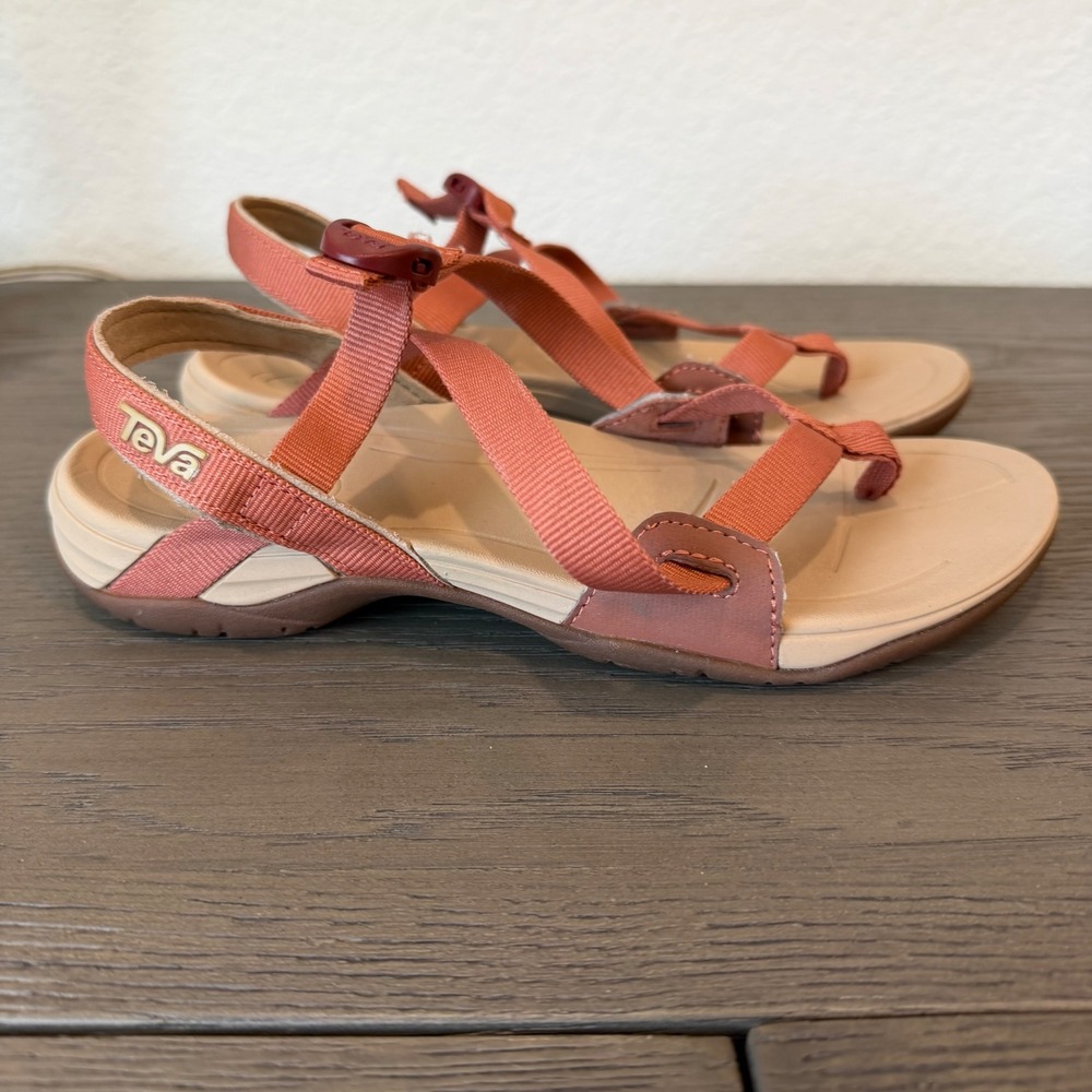 Teva Women's Rust Orange Strappy Sandals